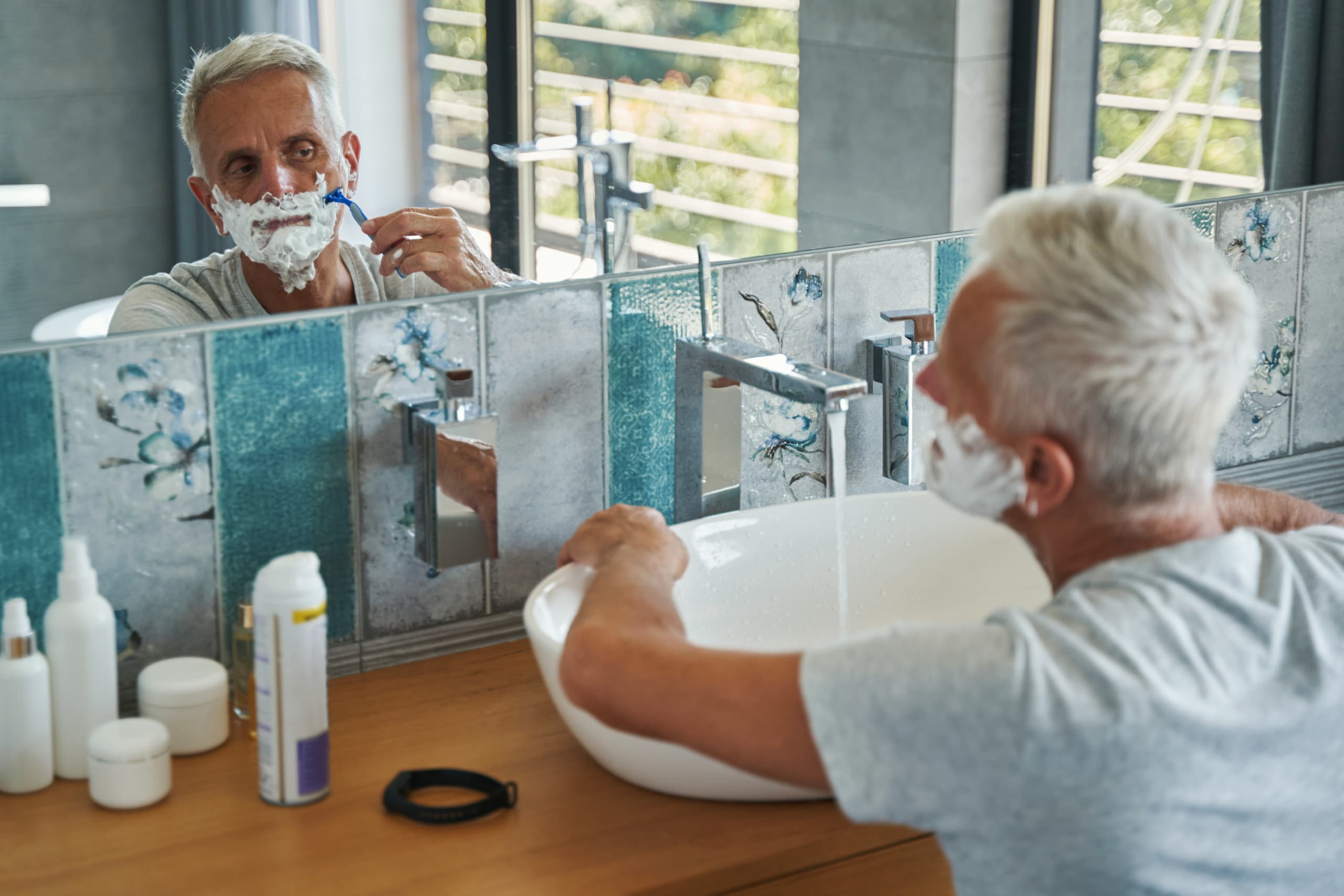 Barrierefreier Waschtisch im Badezimmer