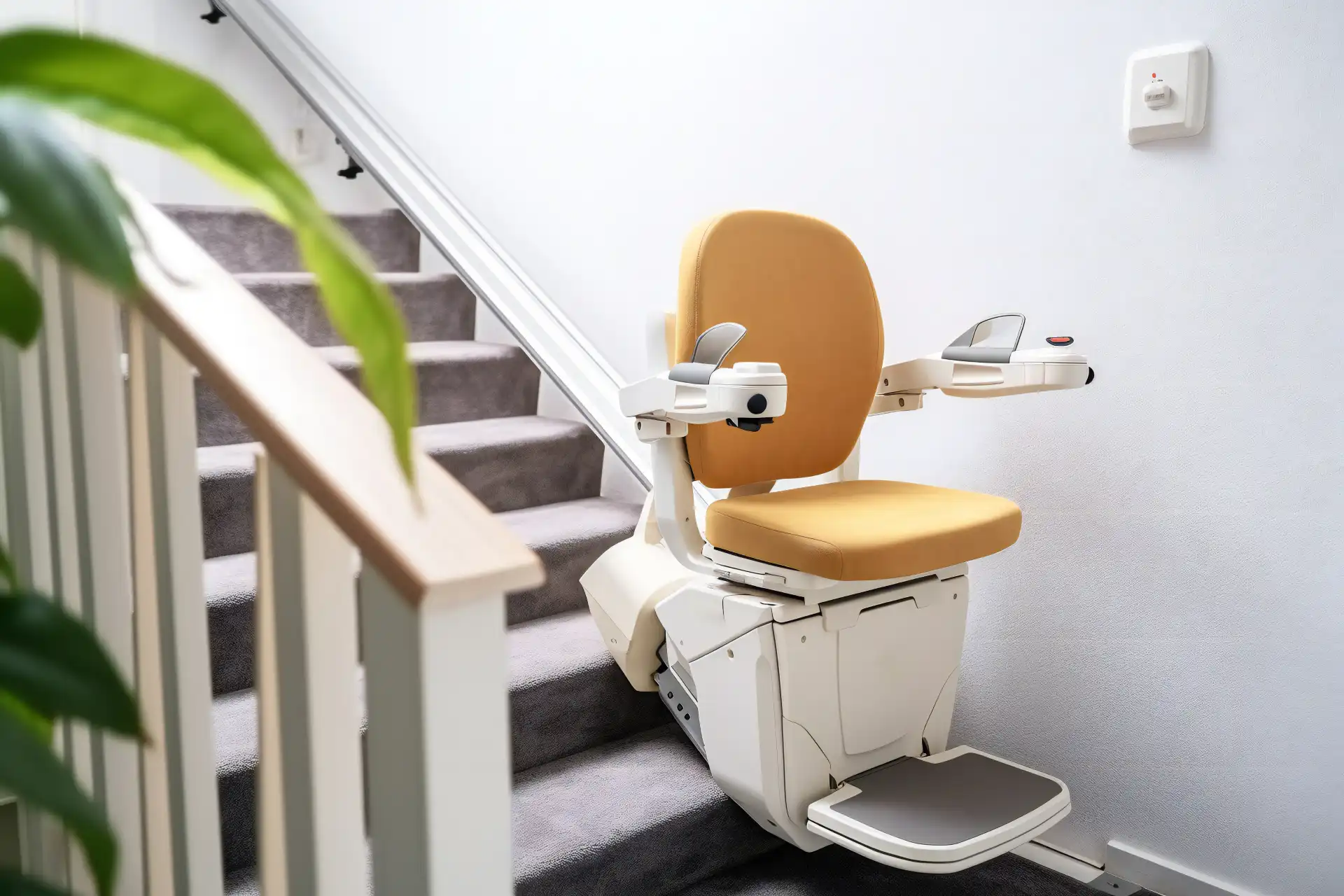 Treppenlift auf einer Treppe